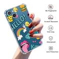 thumbnail image 2 of Chat Expression Set Clear Case for iPhone 13,Transparent Soft TPU Bumper Full Cover Case, 2 of 5