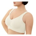 thumbnail image 3 of Daystry Womens Wireless Bras Full Coverage Comfortable Seamless Everyday Bras Soft Light Support Bras, 3 of 8