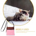thumbnail image 3 of Raindrops Sugar Glider Pouch Carrier Cotton Light Pink for Hedgehogs 1Pcs, 3 of 7