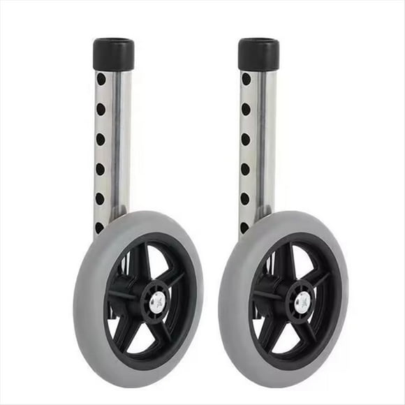 Walker Wheel, Walker Wheels Replacement 5 Inch, Wheels for Walkers for Seniors 1 Pair, Walker Wheels and Walker Feet,2 x Walker Wheel