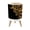 Color 1, variant on Small Trash Can with Lid Abstract Wood Stone Tile Dark Metal Geometric 1.8 Gallon Dog Proof Trash Can Round Garbage Can Waste Bin Wastebasket for Bathroom Bedroom Living Room