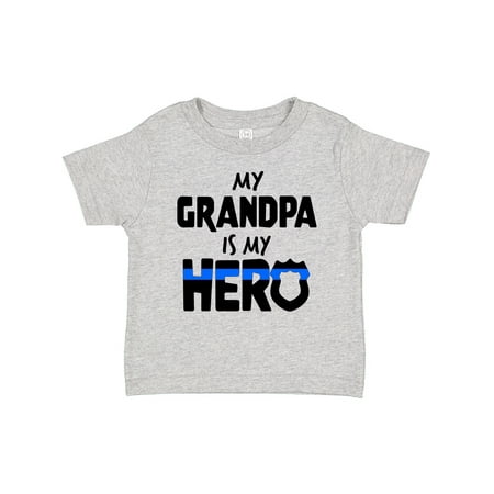 

Inktastic My Grandpa is My Hero Police Officer Family Gift Baby Boy or Baby Girl T-Shirt