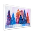 thumbnail image 2 of Designart Abstract Christmas Trees Traditional Framed Wall Art, 2 of 4