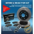 thumbnail image 2 of BK1363-4 Front Premium E-Coat Rotors and Ultimate Ceramic Brake Pads and Hardware Kit, 2 of 9