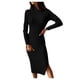 thumbnail image 1 of Moda mujer sexy manga larga vestido sólido botones fiesta flaco vestido Fridja  nbo542, 1 of 9