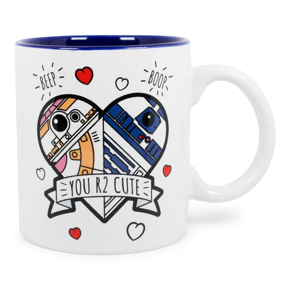 Star Wars "You R2 Cute" Ceramic Coffee Mug | Holds 20 Ounces | Toynk Exclusive