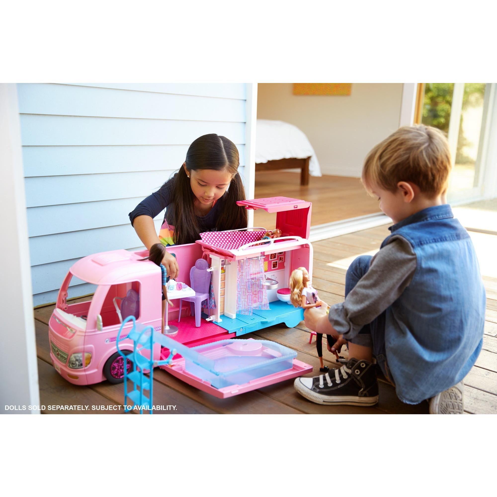 barbie dreamcamper adventure camping playset