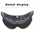 thumbnail image 4 of Universal Windproof 3-Snap Motorcycle Helmet Visor Front Flip Up Visor Wind Shield Lens Replacement for Motorcycle Helmet Sunglasses, 4 of 7