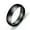 Black, variant on 6mm Silver/Blue/Rose Gold/Rainbow Titanium Steel Band Men Women's Ring Size 6-12