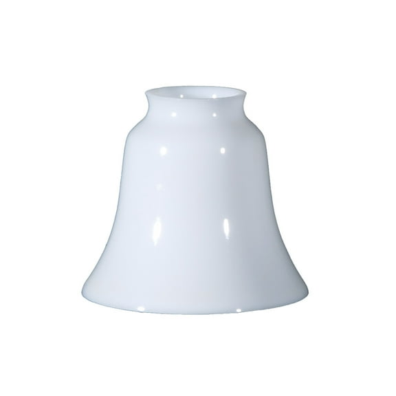 B&P Lamp® 2 1/4 Inch Fitter Flair Style Hand Blown Opal Glass Fixture Shade