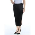 thumbnail image 3 of DKNY $149 Womens New 1081 Black Slitted Ribbed Accordion Pleat Skirt M B+B, 3 of 4