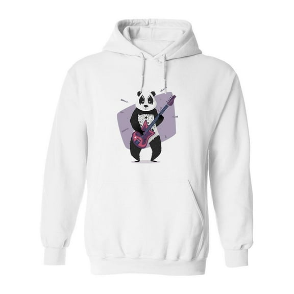 Musical Panda  Hoodie Men -Image by Shutterstock, Male Large