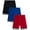 Black/Red/Royal, variant on Southpole Boys Basketball Shorts - 3 Pack Mesh Athletic Basketball Gym Shorts for Boys