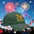 thumbnail image 5 of USA 250th Anniversary Baseball Cap – Vintage Washed Patriotic Hat with Embroidered American Flag, Adjustable Fit for Men & Women, 1776–2026 Celebration Gift, 5 of 5