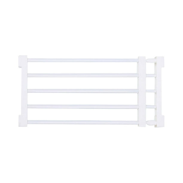 Barrera extensible para escaleras, suministros para mascotas, puerta retráctil para perros y cachorros. 56to100cmx24cm blanco