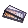 thumbnail image 2 of Ring Earring Display Tray Dust-proof Storage Box Bangle Organizer Display Dust-proof Storage Ear Stud Jewelry Holder Organizing Home Dresser Black, 2 of 9