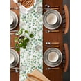 thumbnail image 2 of Pastoral Eucalyptus Table Runner 48 Inches, Elegant Leaves Watercolor Art Bed Runner Dresser Scarves Tabletop for Indoor Outdoor Parties/Ceremony/Banquet, 13" x 48", 2 of 8