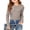 Khaki, variant on HNMKIU Girls Tops Long Sleeve Crewneck Stretch Basic Slim Fit Tee Casual Daily for Kids