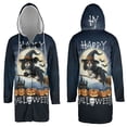 thumbnail image 3 of Happy Halloween Cavalier King Charles Spaniel Witch Pumpkins Bats All Over Print 3D Hooded Duffle Toggle Coat Dog Lover Gifts - 13012, 3 of 6