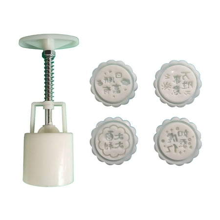 

Mooncake Mold 3D Chinese Words Shaped Mooncake Baking Accessories Hand-pressing Plastic Material for Mid-Autumn Festival