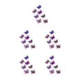thumbnail image 3 of ZheElen 7pcs/set Colorful Butterflies Clips For Teenager Women - Fashionable And Exquisite Craftsmanship purpel 4.5cm 5Set, 3 of 6