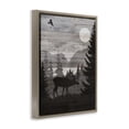 thumbnail image 2 of Stupell Industries Traditional Rustic Moose at Night Brown Floating Frame Canvas Art, 17 x 21, by Susan Arnot, 2 of 7