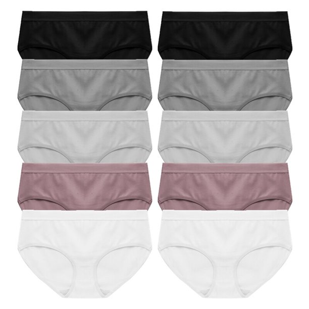 TrowBridge-Conjunto de bragas de algodón para mujer, ropa interior transpirable, lencería acogedora, calzoncillos suaves y sólidos, ropa interior deportiva, gran oferta, 10 Uds.