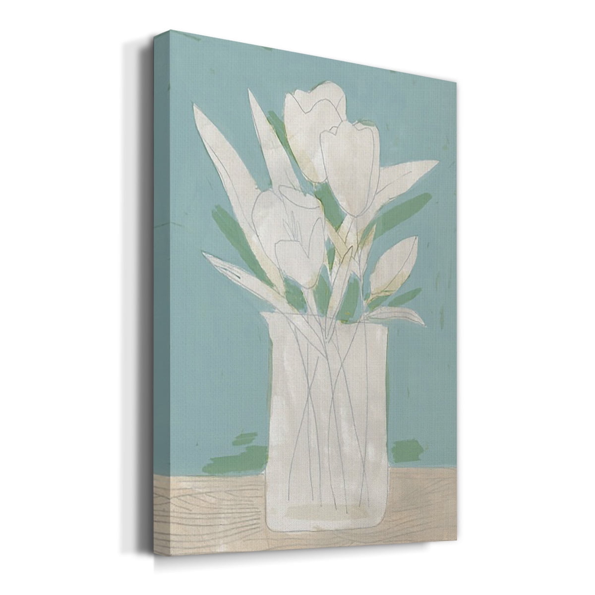 Muted Spring Arrangement II Premium Gallery Wrapped Canvas - Ready to Hang