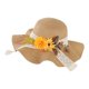 thumbnail image 4 of Sombrero de paja DIY con flores artificiales, transpirable, para uso doméstico, para niñas, vacaciones, manualidades, para exteriores, a moda, Estilo H, 4 of 7