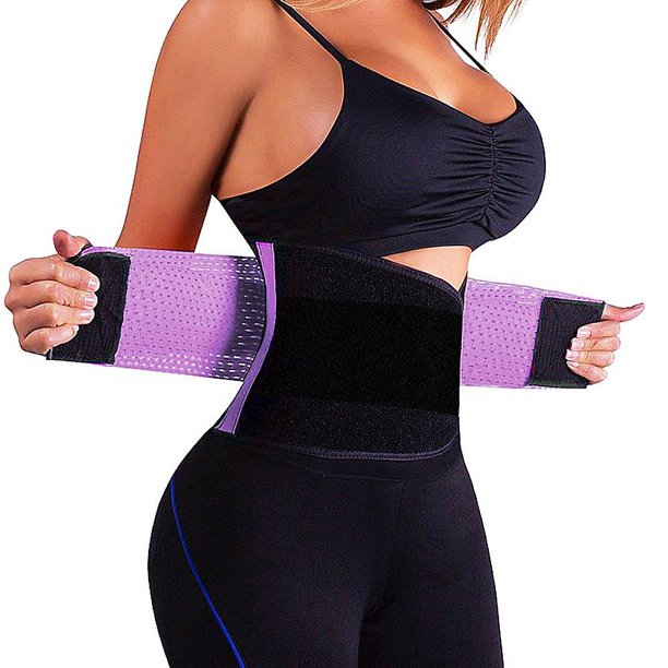 Waist Trainer Sweat Belt For Stomach Fat Weight Loss Walmart Com Walmart Com