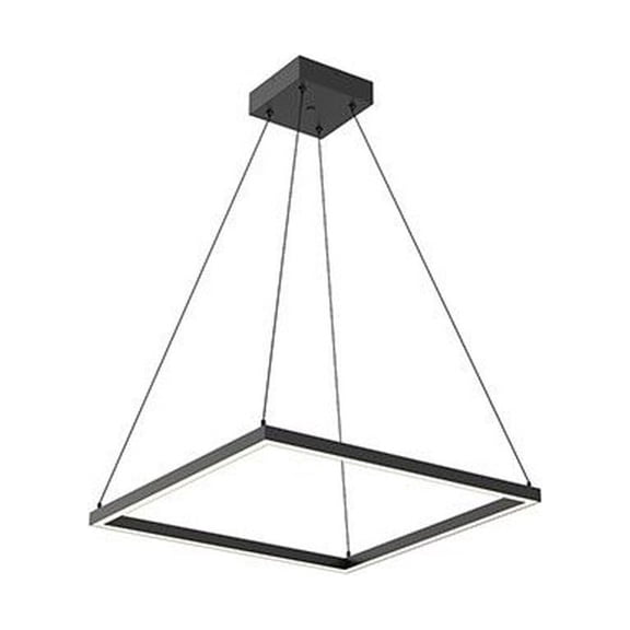 PD88124-BK-Kuzco Lighting-Piazza - 50W LED Pendant-1.38 Inches Tall and 23.63 Inches Wide-Black Finish