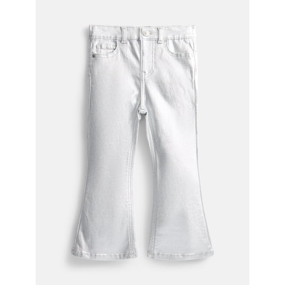 Wonder Nation Toddler Girls Fashion Denim Flare Jeans, Sizes 12M-5T