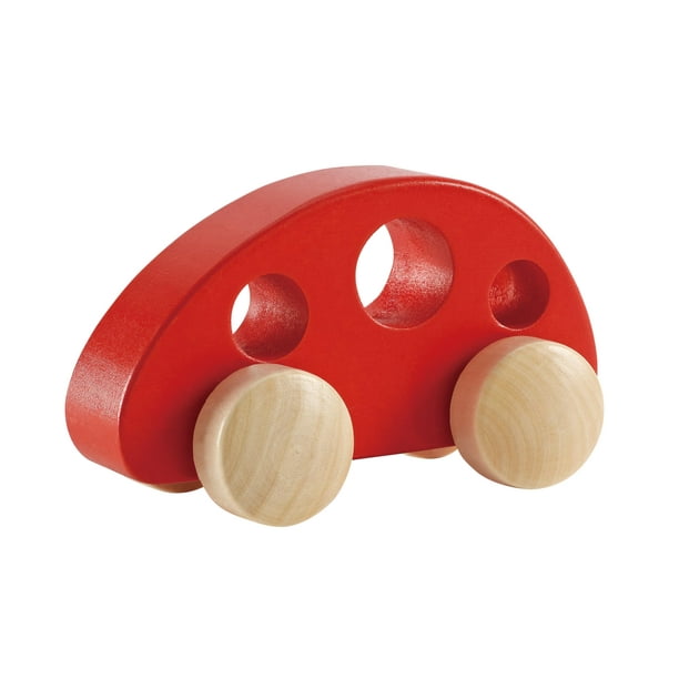 Minifurgoneta de madera con forma de juguete para niños pequeños de 10 meses a 2 años