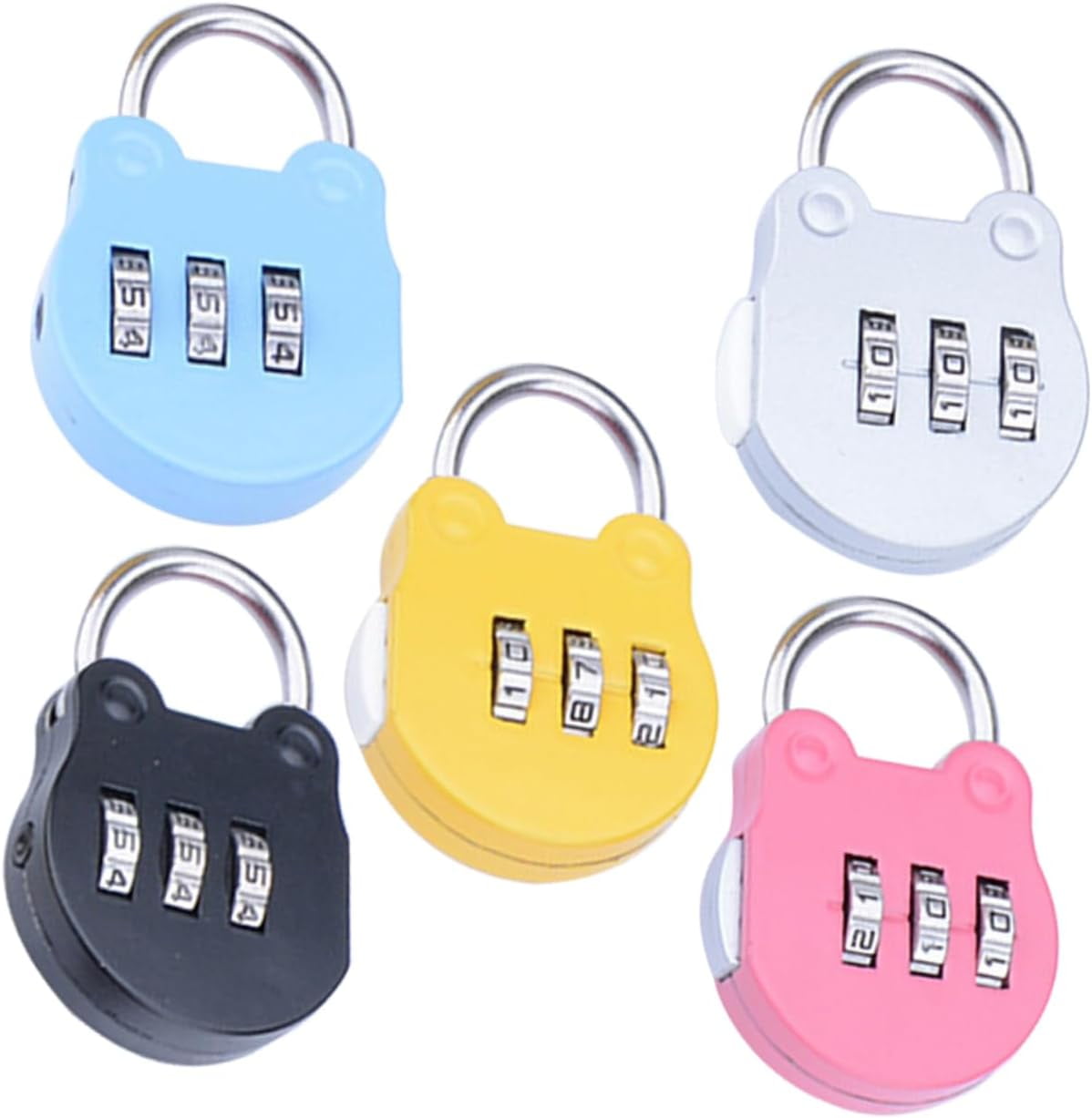 5pcs Number Locks Door Lock Miniature Padlock Combination Padlock Mini Combination Lock Padlocks