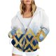 thumbnail image 2 of ICHUANYI Clearance Women Fashion Printed Blouse Long Sleeve Tops Sweatshirt Pockets Hoodied(Yellow, XL) ICHUANYI WER2023081512756, 2 of 6