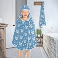 thumbnail image 4 of Toddler Hooded Beach Towel 24x50 Kids Bath Towels Soft Quick Dry for Swim Pool Boys Girls Baby Bear Face and Star, 4 of 7