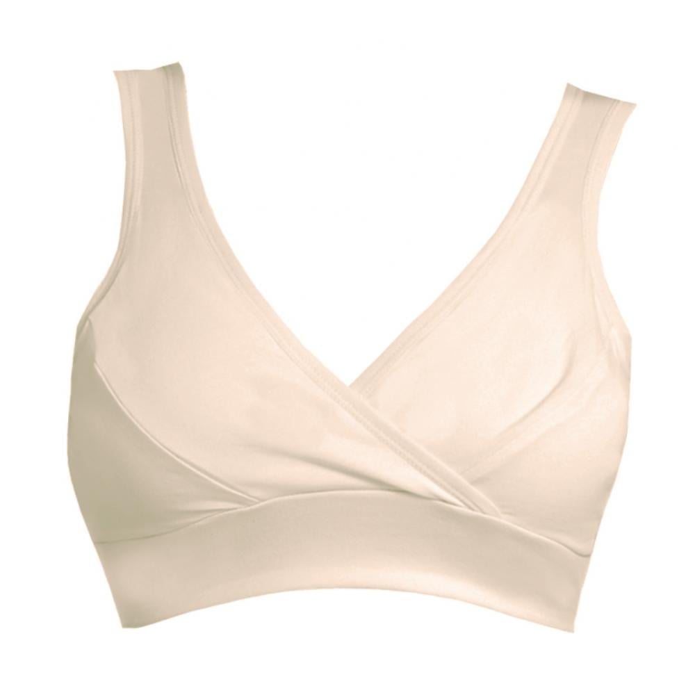 Wuffmeow Breastfeeding Bra Wrap Front Nursing Bra Maternity Bra Women Sleeping Bralette