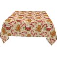 thumbnail image 3 of Christmas Square Tablecloth 54x54 Inch Gingerbread Man Candy Cane Snowflake Table Cloth Xmas Winter Holiday Table Covers Polyester Indoor Outdoor Tablecloths for Kitchen Dining Party, 3 of 7
