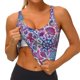 thumbnail image 3 of Fotbe Cute Nautical Sujetador Deportivo Largo sin Aros para Mujer con Almohadillas y Soporte Medio, Transpirable y Absorbente, Camiseta Tipo Chaleco o Tank Top-Medium, 3 of 8
