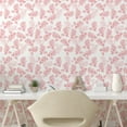 thumbnail image 2 of Ambesonne Rose Design Peel & Stick Wallpaper for Home, Vintage Floral Delicate, 13"x72", Rose White Blush, 2 of 5