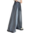 thumbnail image 2 of Kureaily Trendy Outdoor Girls Pants For Ages 8 14 Comfortable And Stylish Wide Leg Straight Pants With Drawstring Waist For Spring And Summer Activities 13-14 Years, 2 of 4