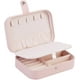 thumbnail image 4 of Caja organizadora de viaje para joyas, mini estuche portátil multifuncional para almacenamiento de joyas, joyero para pendientes, color rosa, 4 of 5