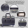 thumbnail image 3 of UTAH-rolling tool bag with wheels for Electrician HVAC Tool Bag Organizer Hidden pull rod, plastic bottom, lightweight, 3 of 4