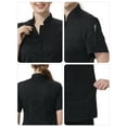 thumbnail image 5 of TOPTIE Women's Essential Button Chef Coat Restaurant Cook Jacket Uniform Shirt, 5 of 7