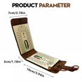 thumbnail image 3 of BESTSKY Portable Foldable Cribbage Board Game Set - Leather Case with Storage Area - Includes 61 Playing Cards & Instructions - Ideal Travel Cribbage Board for Enthusiasts, 3 of 7