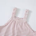 thumbnail image 5 of XXWXYD Girls Striped Jumpsuit Spring Summer Autumn Simple Comfortable Adjustable Straps Casual Playwear Lightweight Breathable, 5 of 9