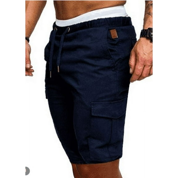 AOOCHASLIY Shorts Men's Plus Size Cargo Shorts Multi-Pockets Relaxed Summer Beach Shorts Pants