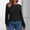 Black # Womens shirts, variant on Womens Long Sleeve Tops Ripped Crew Neck Pullover Casual Blouses Plain Button,Casual Shirts for Ladies