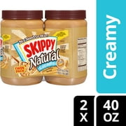 SKIPPY Natural Creamy Peanut Butter Spread Twin Pack