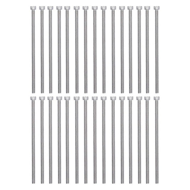 30Pcs Hex Bolt Socket Cap Head Screw A2?70 304 Stainless Steel Marine Grade Fastener HardwareM6x90